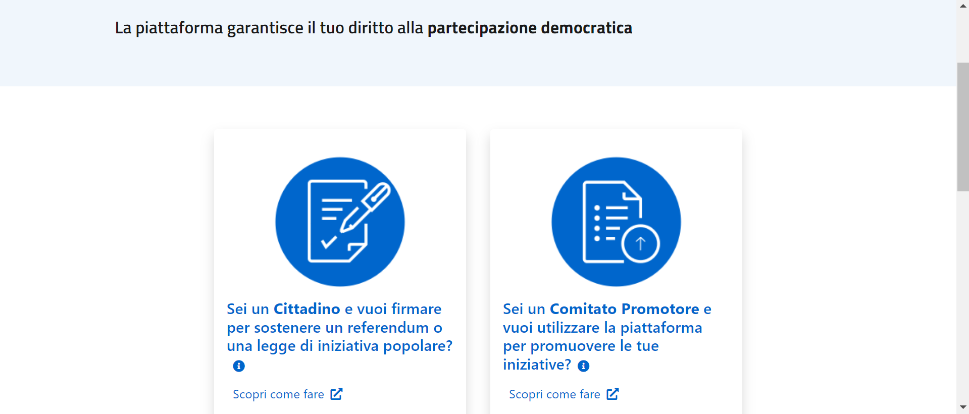 piattaforma referendum - accesso 2