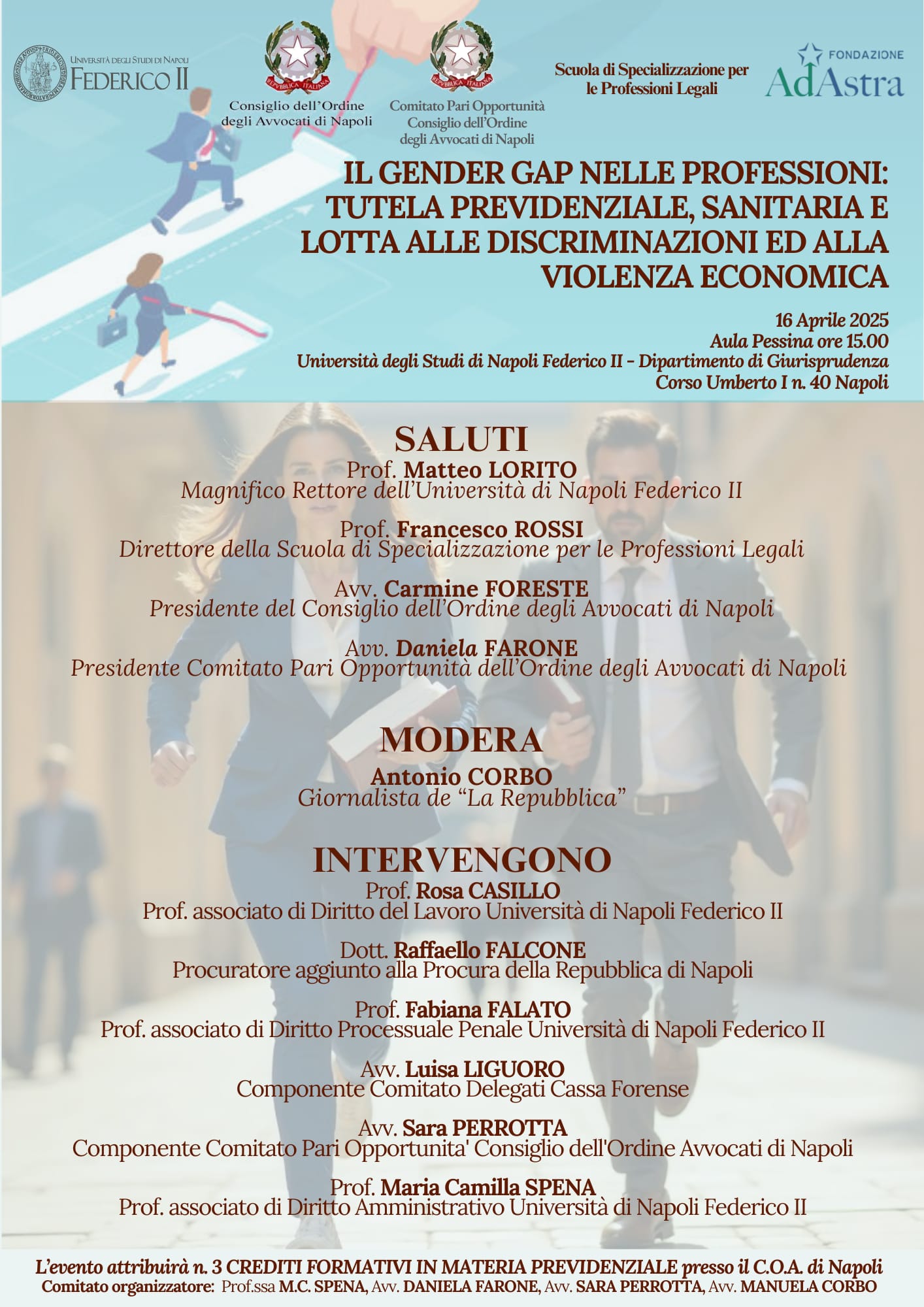 CONVEGNO GENDER GAP CPO-UNINA- 16 APRILE 25