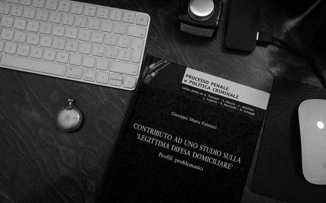 Contributo ad uno studio sulla “legittima difesa domiciliare”. Profili problematici.  Giuseppe Maria Palmieri, Giapichelli Editore.